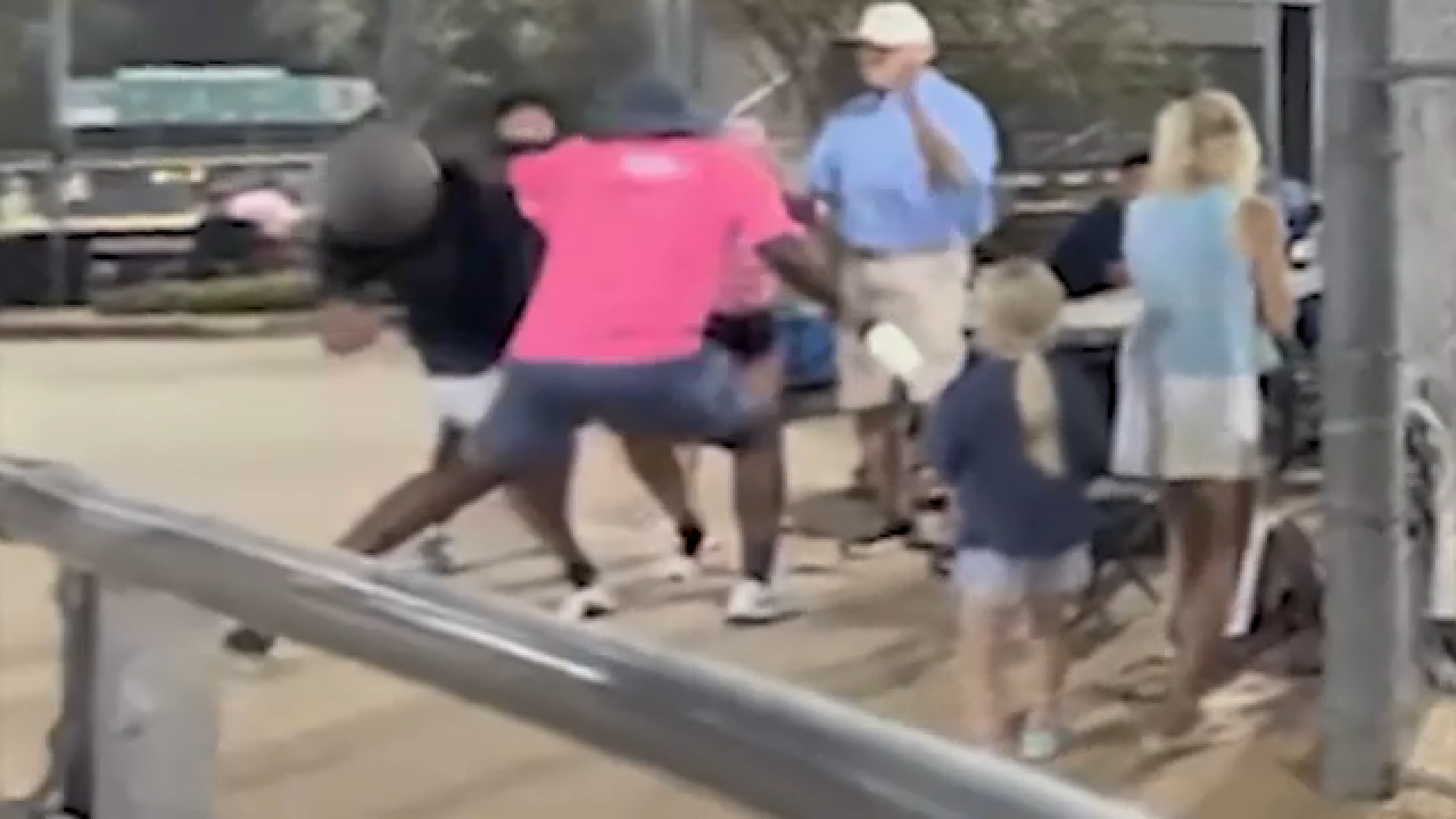 Parents Kiarious Hall Jazmine Hall arrested after melee at girl's softball game in Sugar Land, Texas, court records say
       — ABC 7 Bay Area