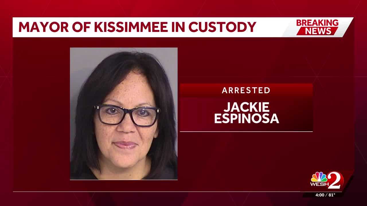 Kissimmee Mayor Jackie Espinosa arrested on grand theft, fraud charges — WESH 2 Orlando, Larkspur Government news