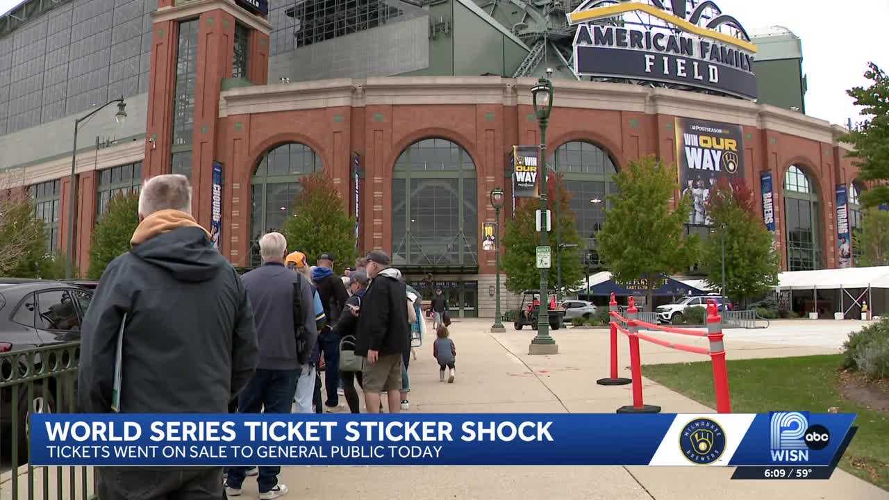 Brewers fans shocked by high World Series ticket prices — WISN 12 Milwaukee, Larkspur Sports news
