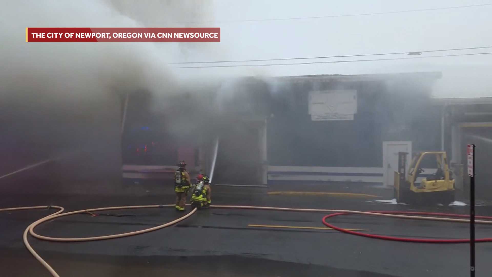 Possible ammonia contamination prompts evacuations after Oregon seafood plant fire, officials say — WESH 2 Orlando, Larkspur Schools news