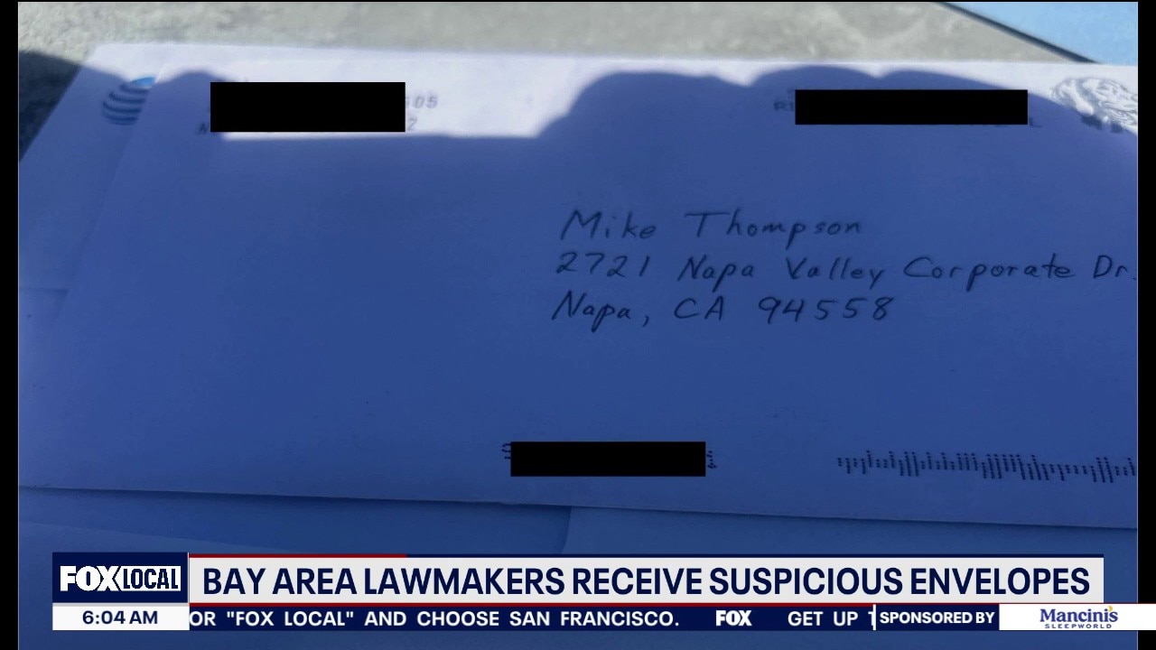 Bay Area lawmakers receive suspicious envelopes — KTVU FOX 2 Bay Area, Larkspur Community news